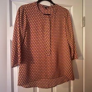 EXPRESS Ladies 3/4 Sleeve Crew Neck Top Sz S